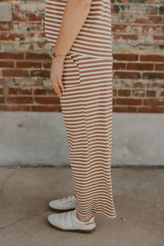 Sandbar Striped Set- Taupe