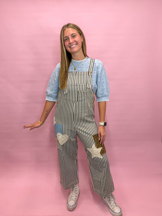 Patch & Stripe Overalls