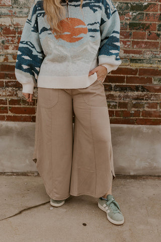 Soft Landing Pants- Taupe