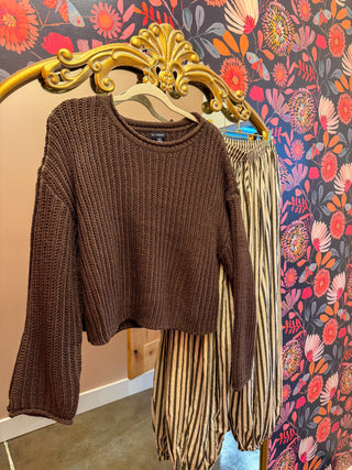 Cafe Stripe Balloon Pants