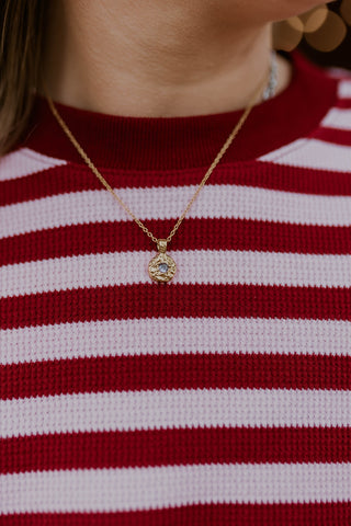 Golden Meadow Necklace- Purple