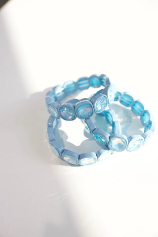 Gigi Gemstone Bracelet- Light Blue