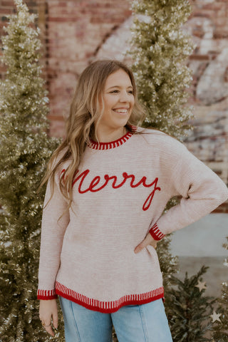 Merry Embroidered Sweater