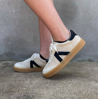 MIA Axel Sneaker- Black/Woven