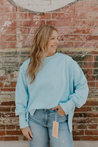 Cloud Nine Pullover- Blue