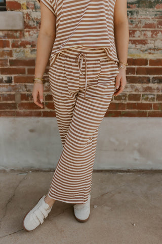 Sandbar Striped Set- Taupe