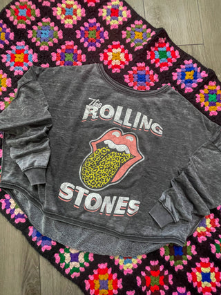 One Size Rolling Stones Graphic Sweatshirt