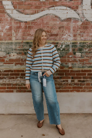 Emery Drawstring Barrel Jeans- Risen