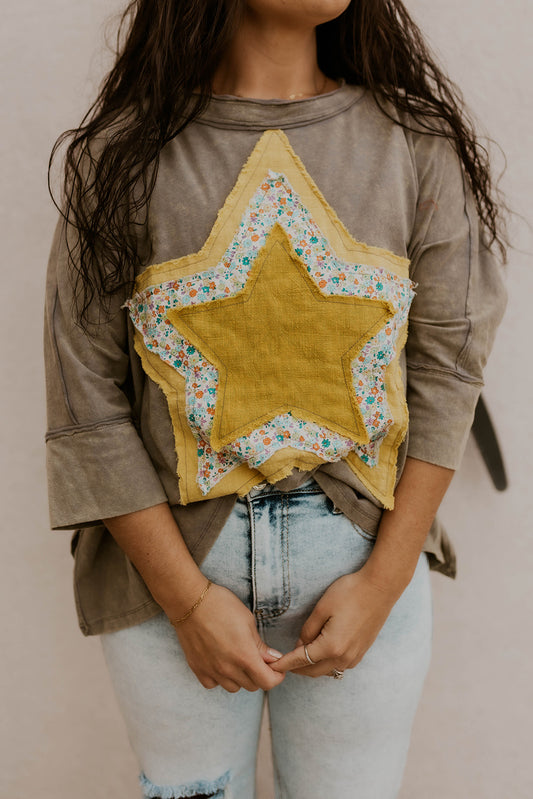 Patched In Star Top