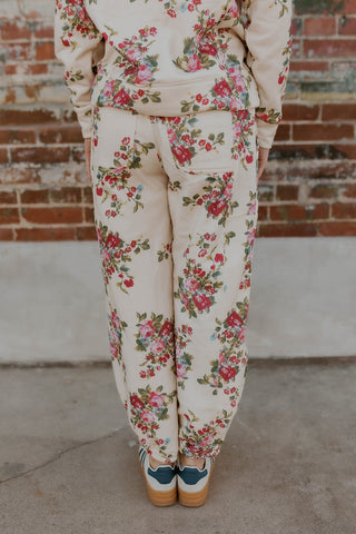 Floral French Terry Joggers
