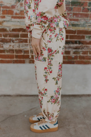 Floral French Terry Joggers