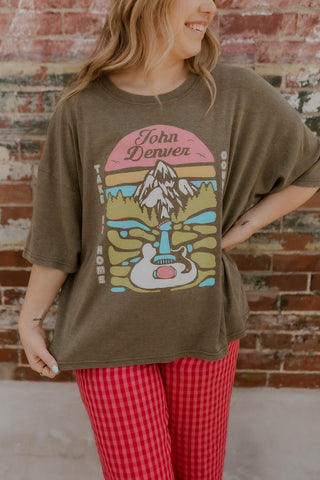 John Denver Oversized Graphic Tee