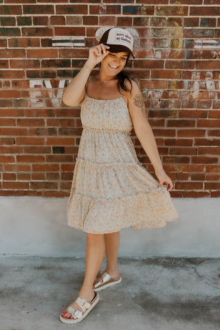 Ditsy Floral Tiered Dress