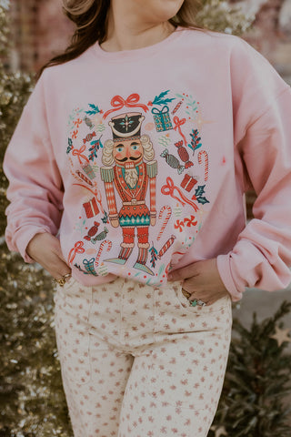 Whimsical Nutcracker Graphic Sweatshirt