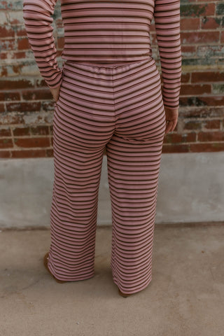 Softly Striped Drawstring Pants