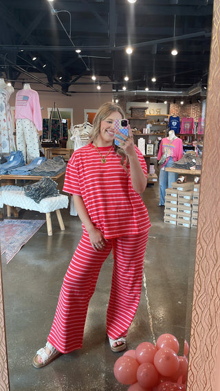 Rosy Rebel Striped Pants