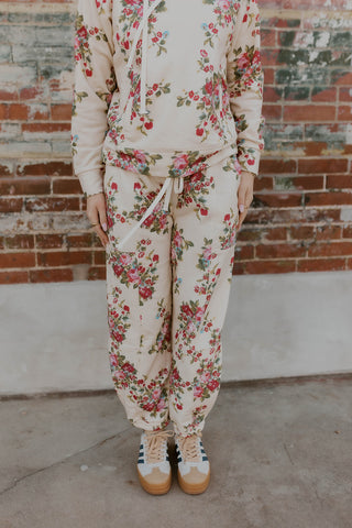Floral French Terry Joggers