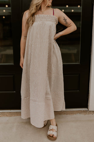 Summer Grove Maxi Dress-Khaki