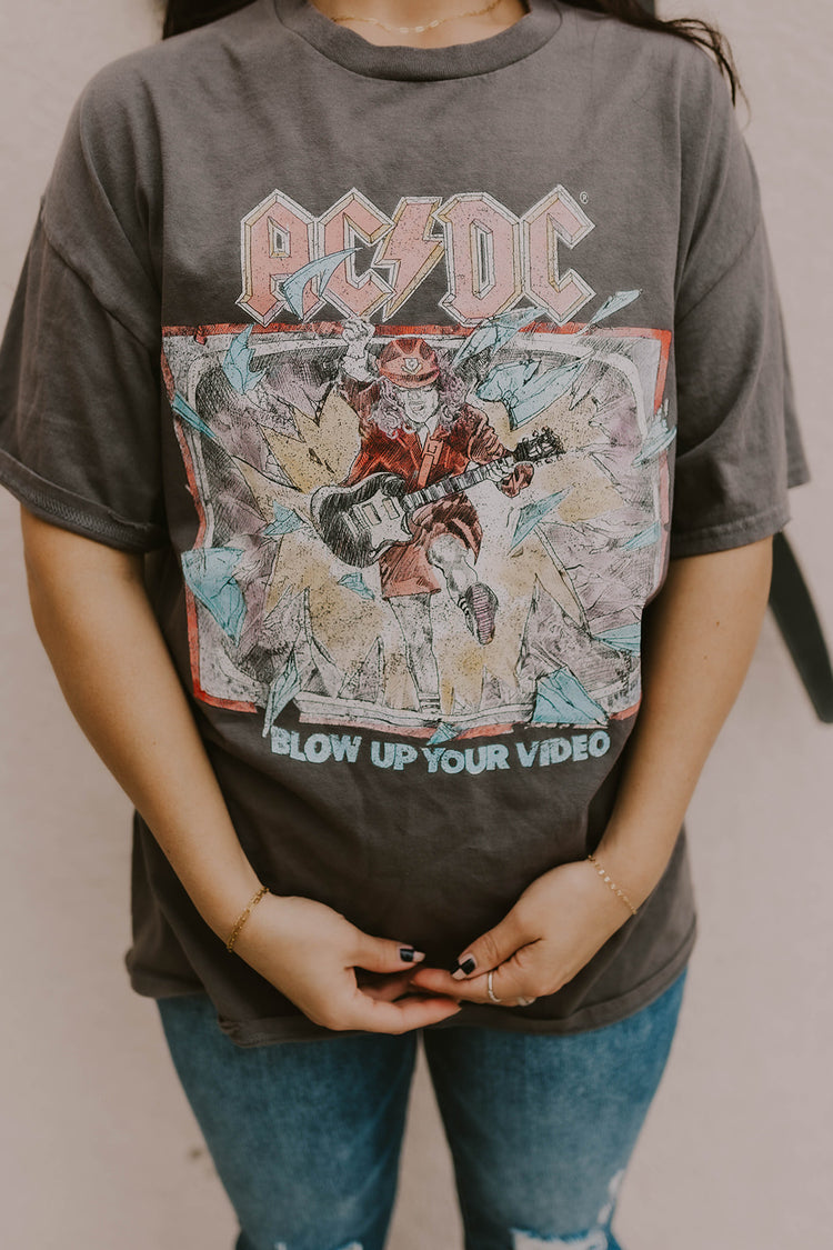 ACDC Blow Up Video Thrifted Graphic Tee