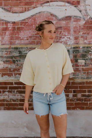 Farrin High Rise Drawstring Shorts- Veveret