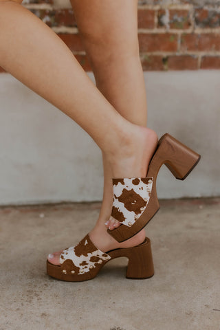 Emmerie Brown Cow Heel- MIA