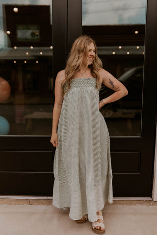 Summer Grove Maxi Dress- Green