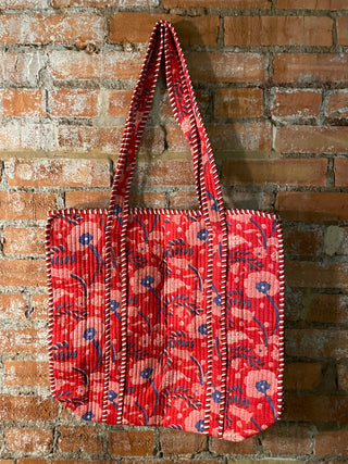 Quilted Tote Bags- Multiple Colors