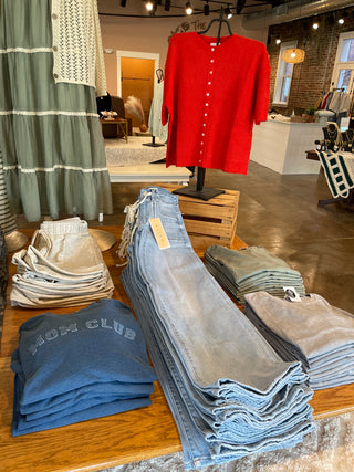 Karlie Button Up Cardigan- Red