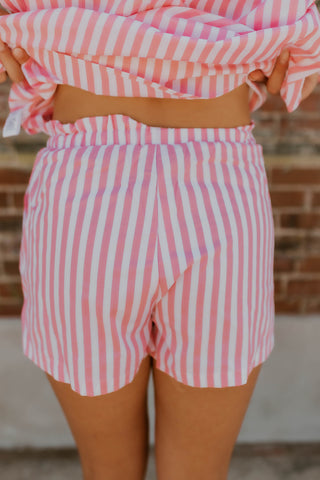 Pinstripe In Pink Set