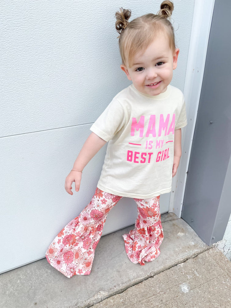 Pink Mama Is My Best Girl Graphic Tee- Baby & Kids