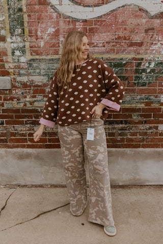 Dot Of Pink Sweater