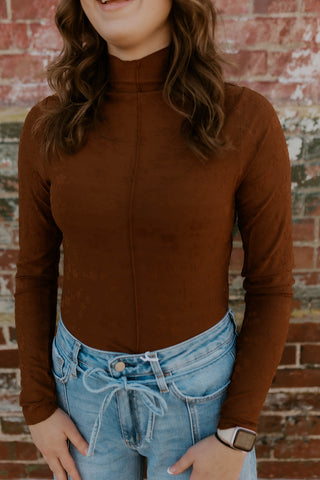 Layer Me Up Floral Mock Neck Top