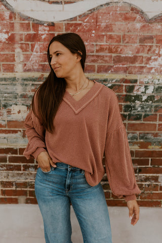 Fireside Ribbed Top