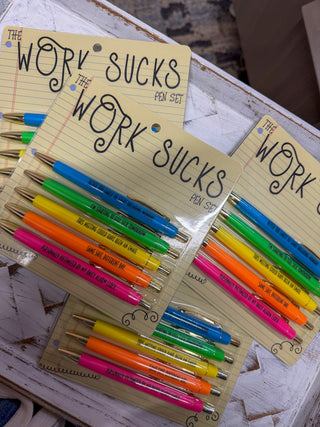 Work Sucks Pen Set