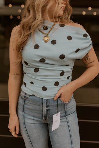 Out Of Office Polka Dot Top