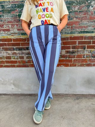 Crisp Morning Striped Pants