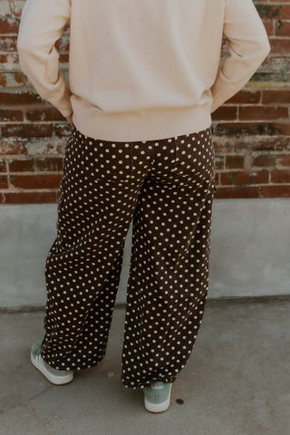 Mocha Spot Cargo Pants