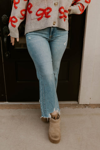 Harlem High Rise Straight Leg Jeans- Risen