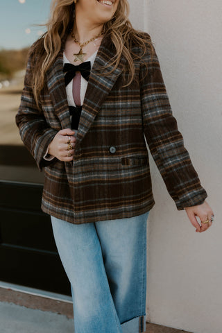 Been Busy Plaid Coat