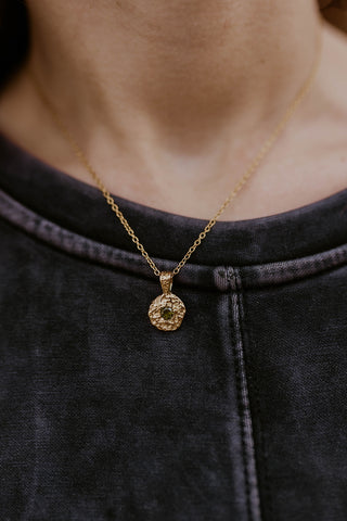 Golden Meadow Necklace- Green