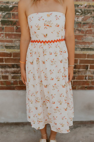 Berry Pickin Strapless Dress