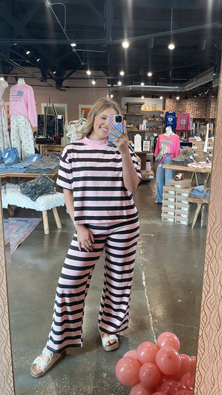 Cocoa Kiss Striped Pants