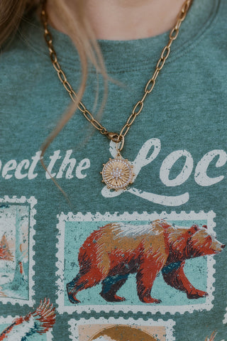 8 Point Star Coin Necklace