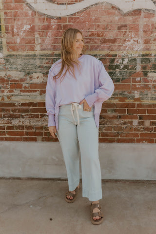 Cloud Nine Pullover- Lavender