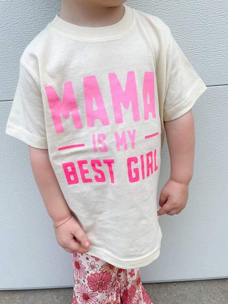 Pink Mama Is My Best Girl Graphic Tee- Baby & Kids