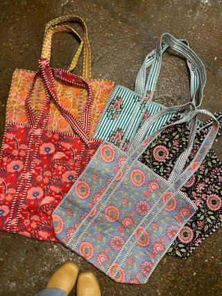 Quilted Tote Bags- Multiple Colors