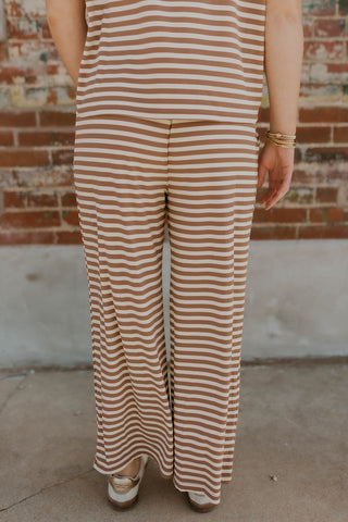 Sandbar Striped Set- Taupe