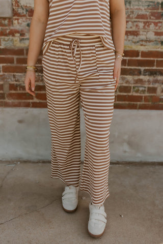 Sandbar Striped Set- Taupe