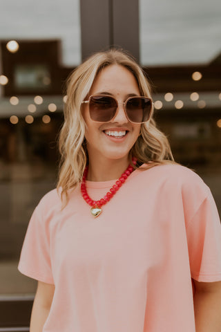 Elle Polarized Oversized Sunglasses