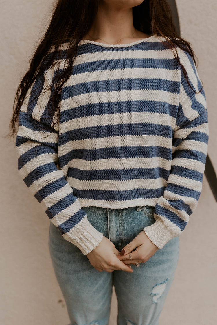 A Lil Striped Pullover Sweater